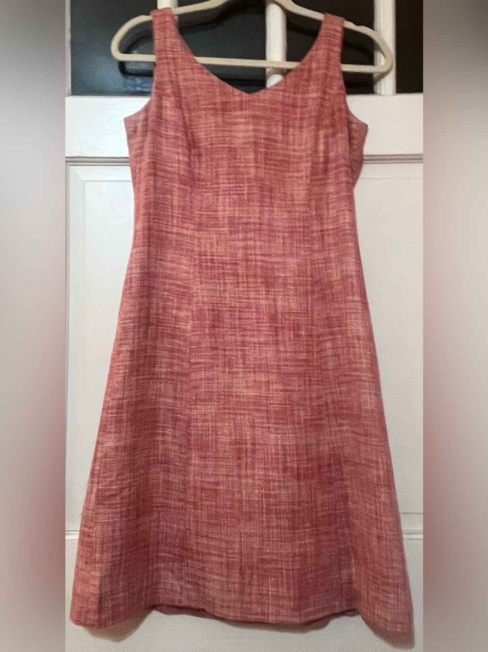 Vintage Ann Taylor Silk Linen Blend Textured Sheath Dress - Size 6